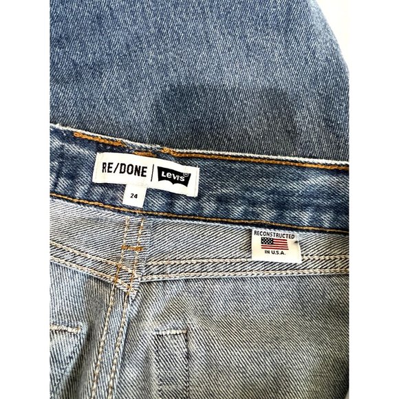 NWOT RE/DONE x Levi's Button Fly Jeans in Blue - Picture 5 of 5